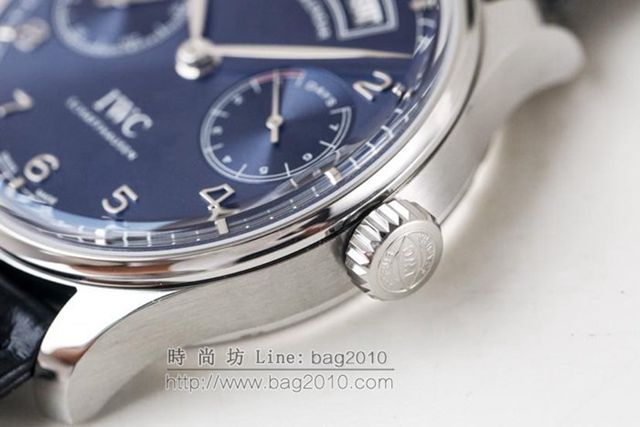 IWC手錶 V2升級版 萬國lW52850 萬國IWC葡萄牙萬年曆腕表系列 萬國表高端男士全自動機械表  hds1349